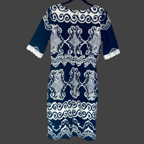 Rabbit Rabbit Rabbit Black & White Vintage Batik Pattern Dress. Size 8. RARE! - Picture 6 of 8